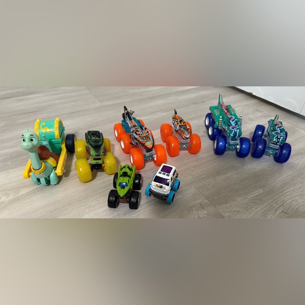 Kids Toy Lot Monster Trucks Dinosaur Toy Cars Bundle Boys Toys Set